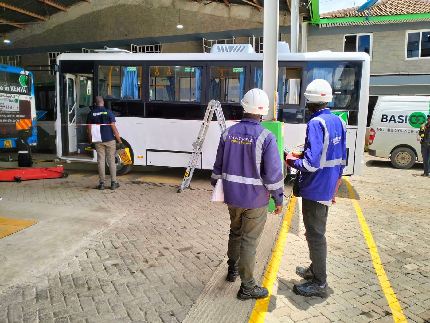 Electrical audit on a BasiGo electric bus