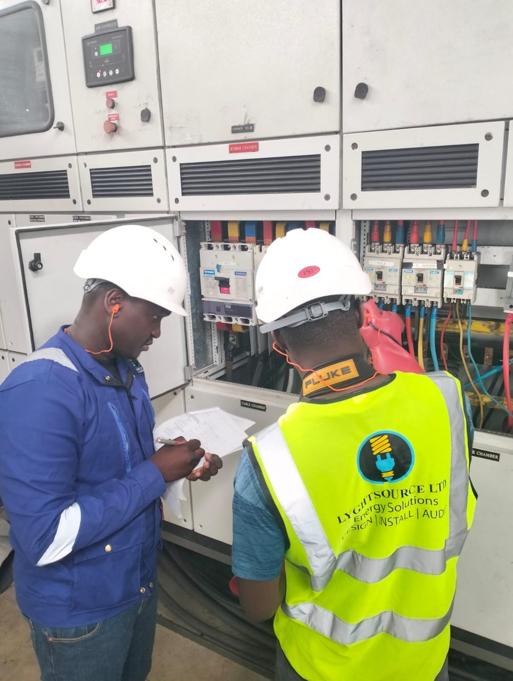 Electrical audit at a switchgear panel